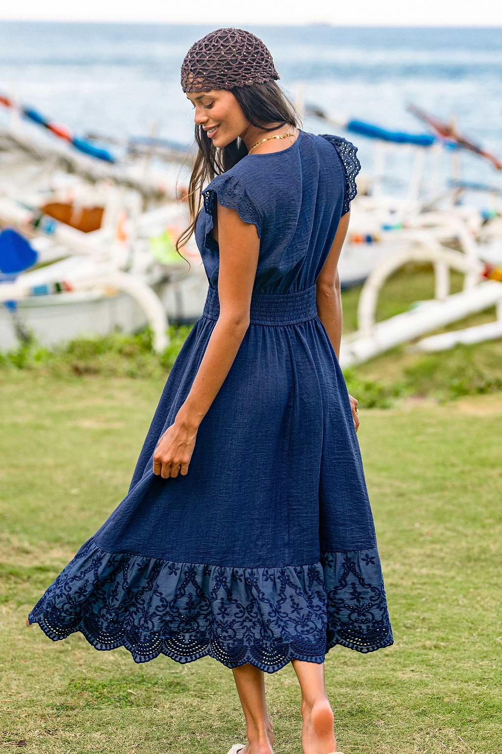 Apple of My Eye Blue Midi Dress