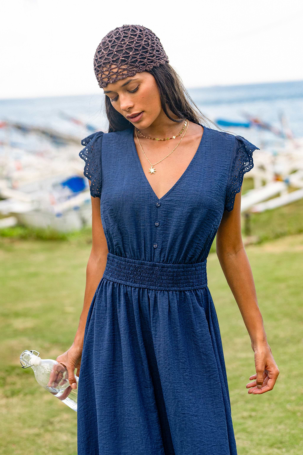 Apple of My Eye Blue Midi Dress
