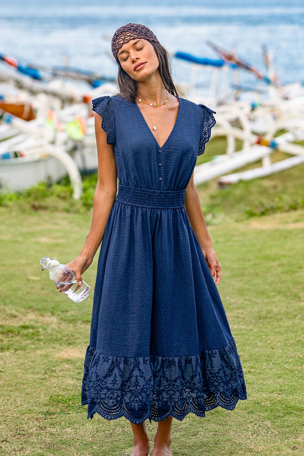Apple of My Eye Blue Midi Dress