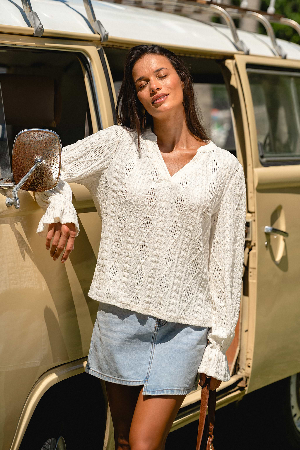 Countryside Escape Beige Top