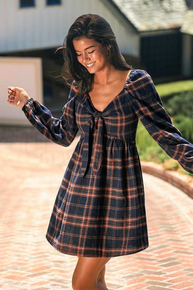 Campus Crush Plaid Mini Dress