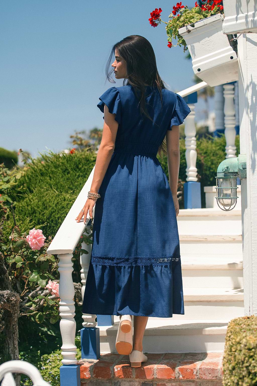 One for the Road Blue Maxi Dress