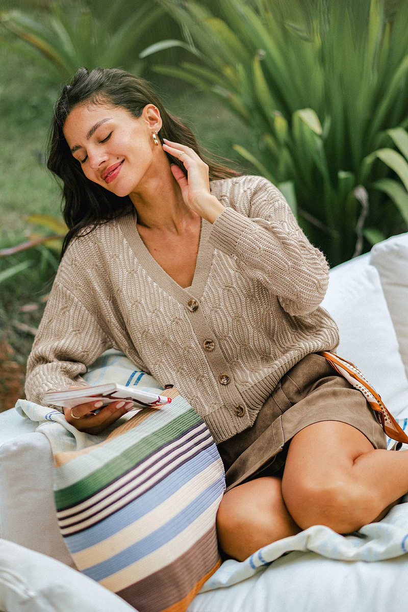 Forever Classic Tan Cardigan