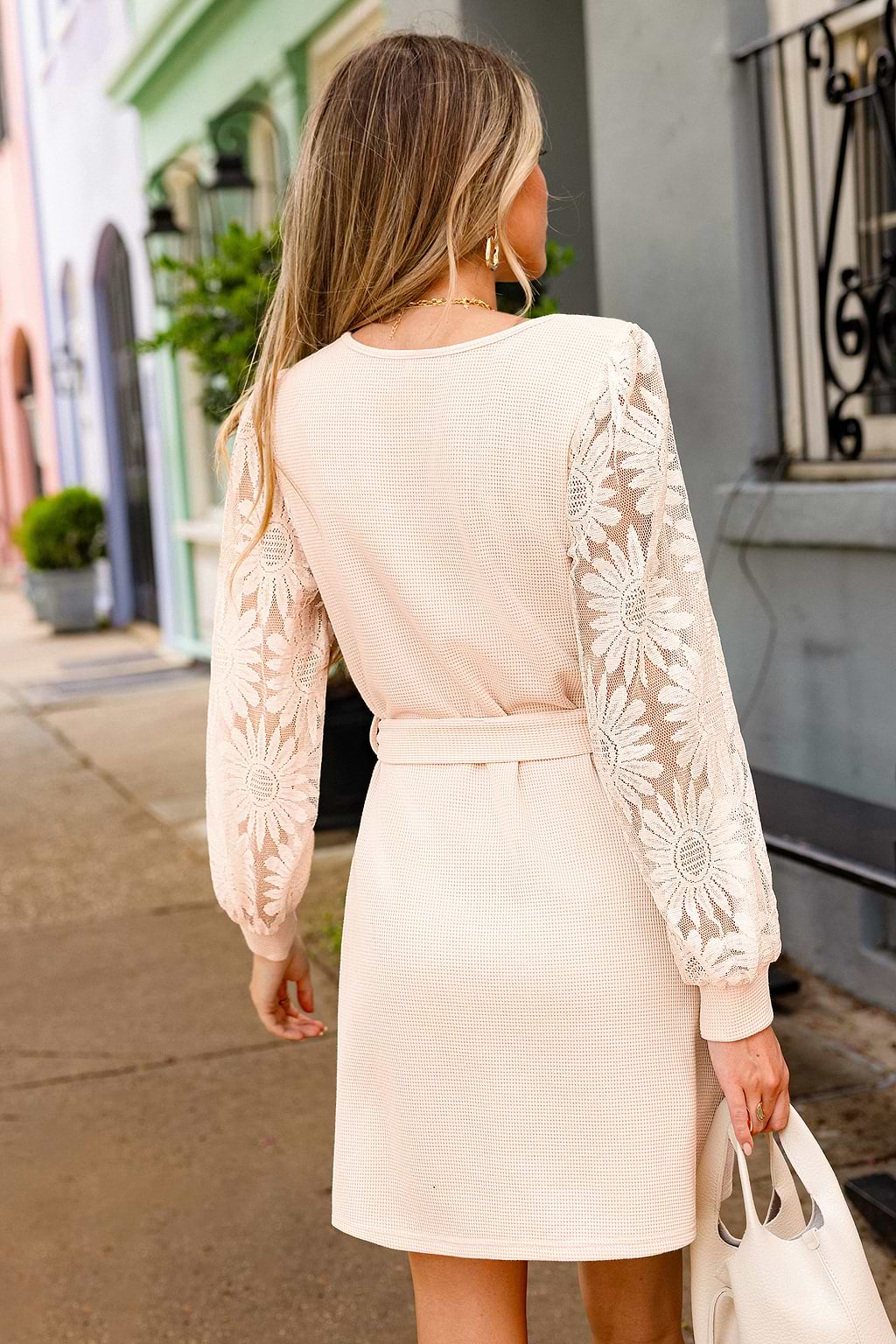 One to Remember Neutral Mini Dress