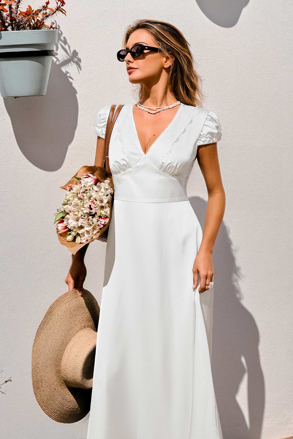Icing on the Cake White Maxi Dress