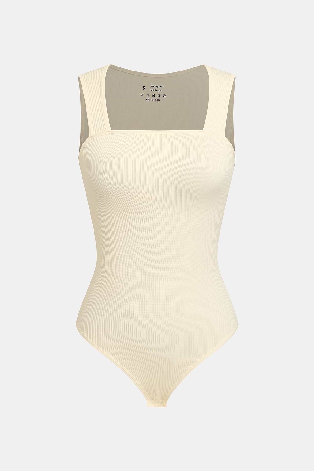 Body sculptant beige à larges bretelles