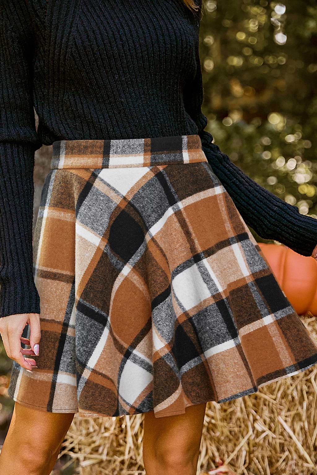 Hey Girl Plaid Mini Skirt