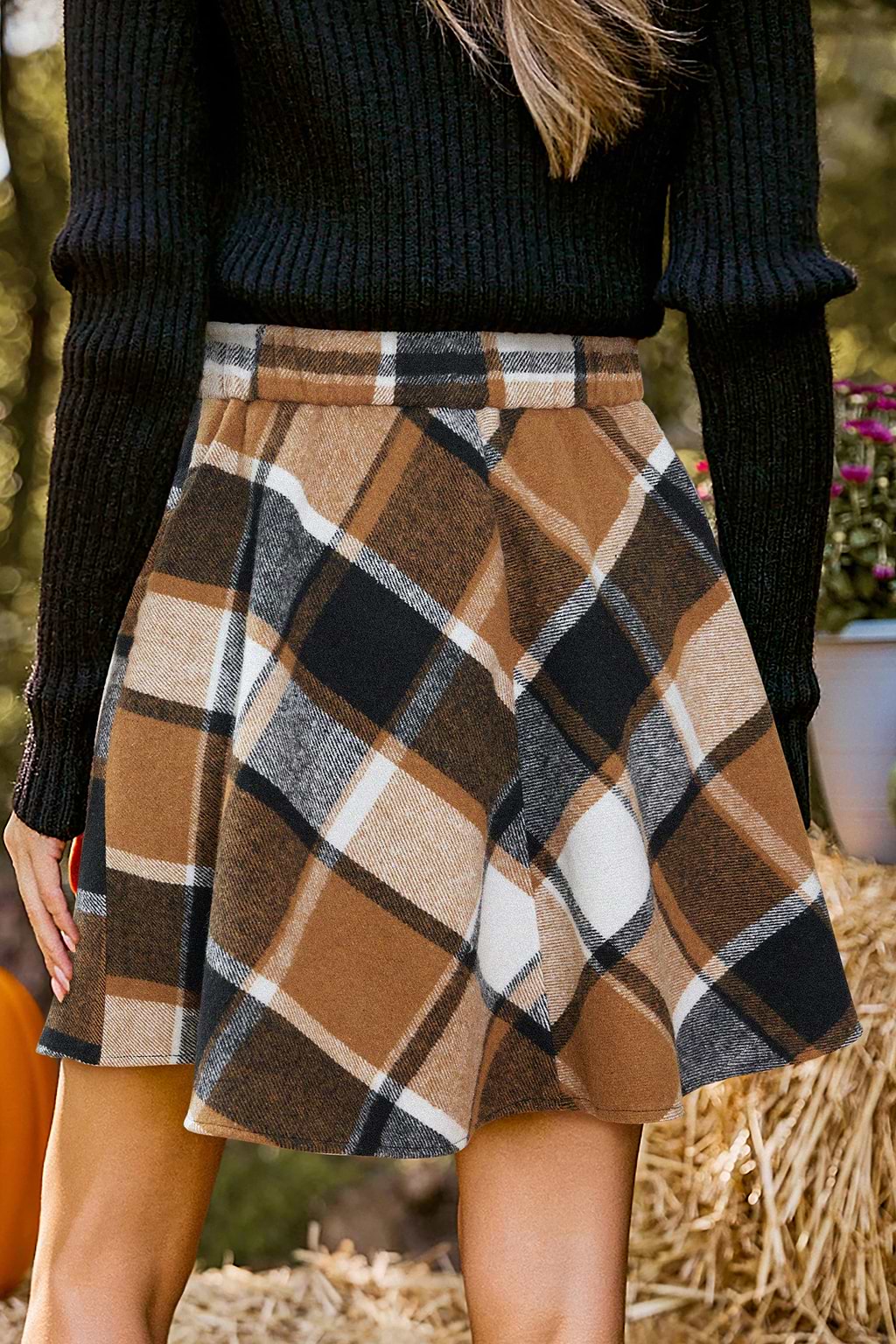 Hey Girl Plaid Mini Skirt