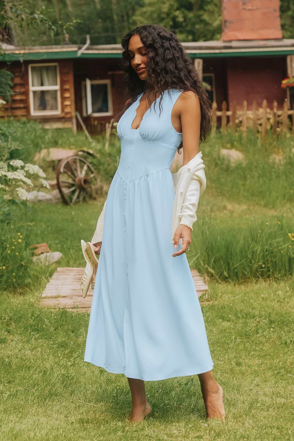 Little Hideaway Blue Maxi Dress