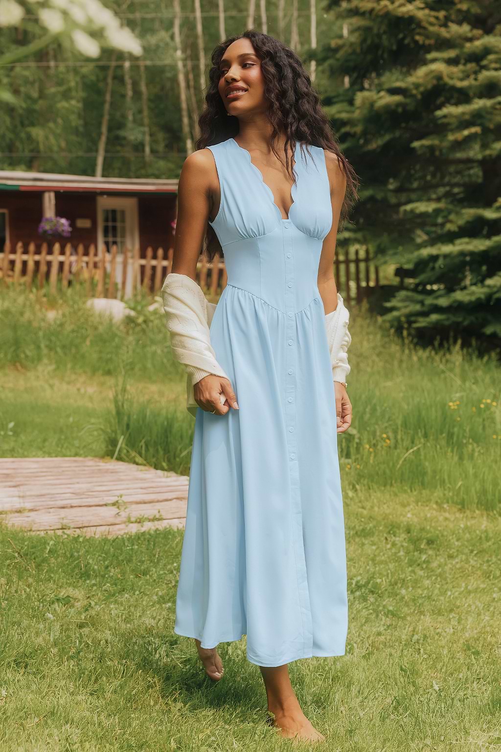 Little Hideaway Blue Maxi Dress