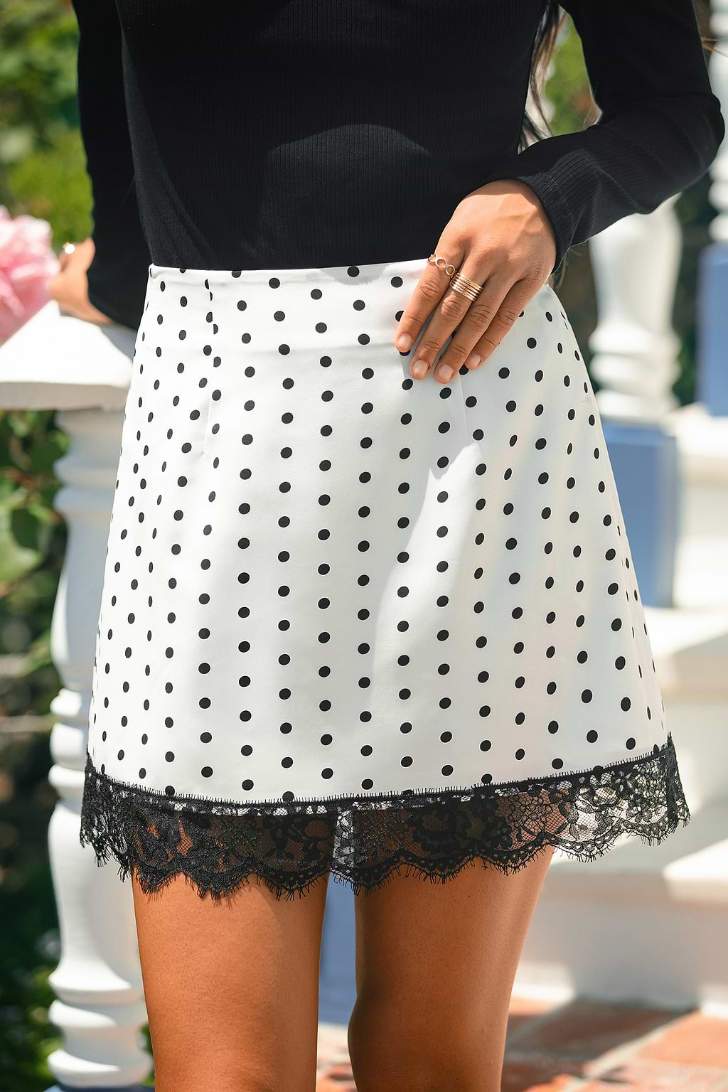 City Girl Polka Dot Mini Skirt
