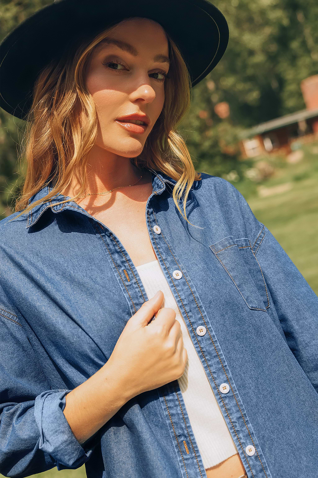 Off Duty Denim Shirt