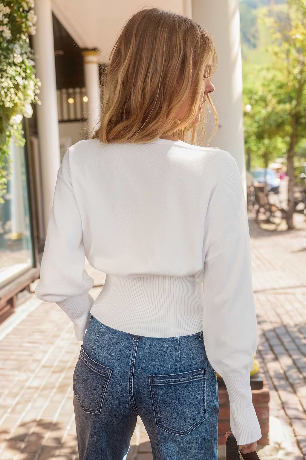 Simple Days White Jumper