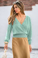 Falling for Fall Blue Reversible Sweater