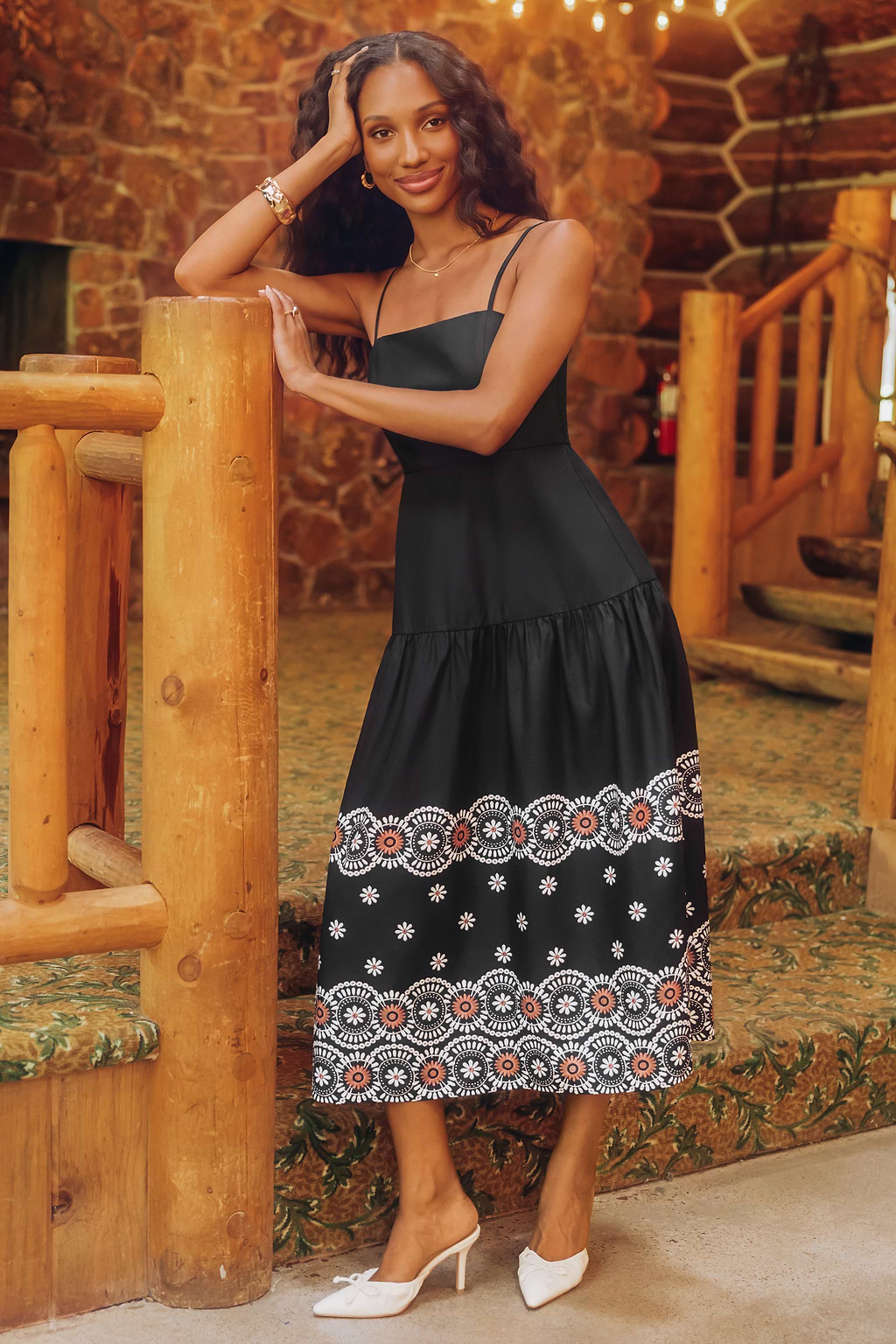 Sukienka maxi Somewhere Beautiful w kwiaty