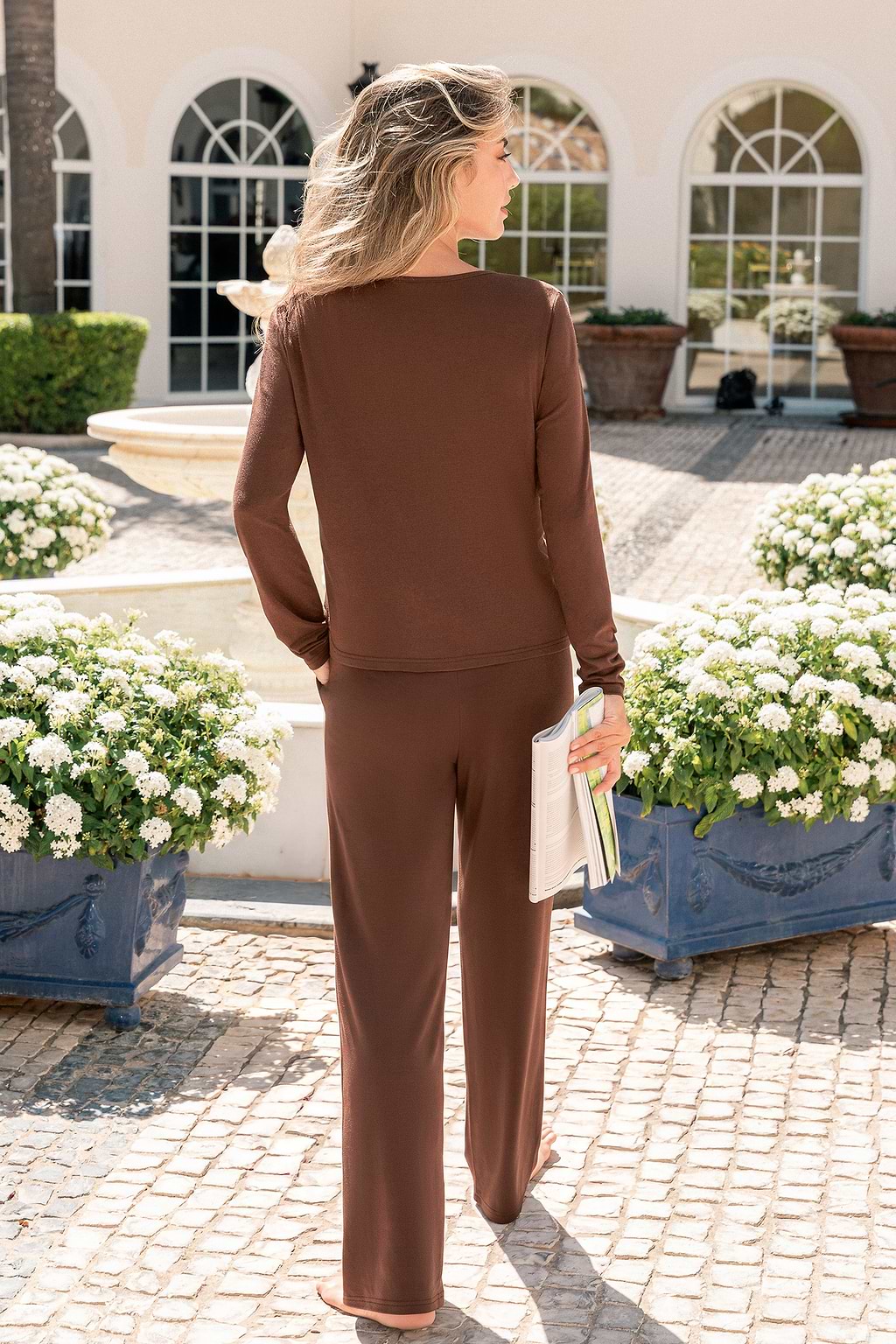 Homebody Brown Pajama Set
