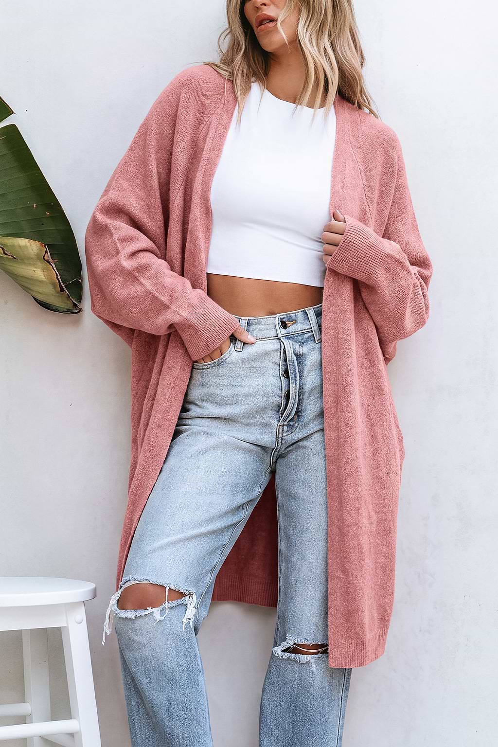 In No Hurry Pink Cardigan