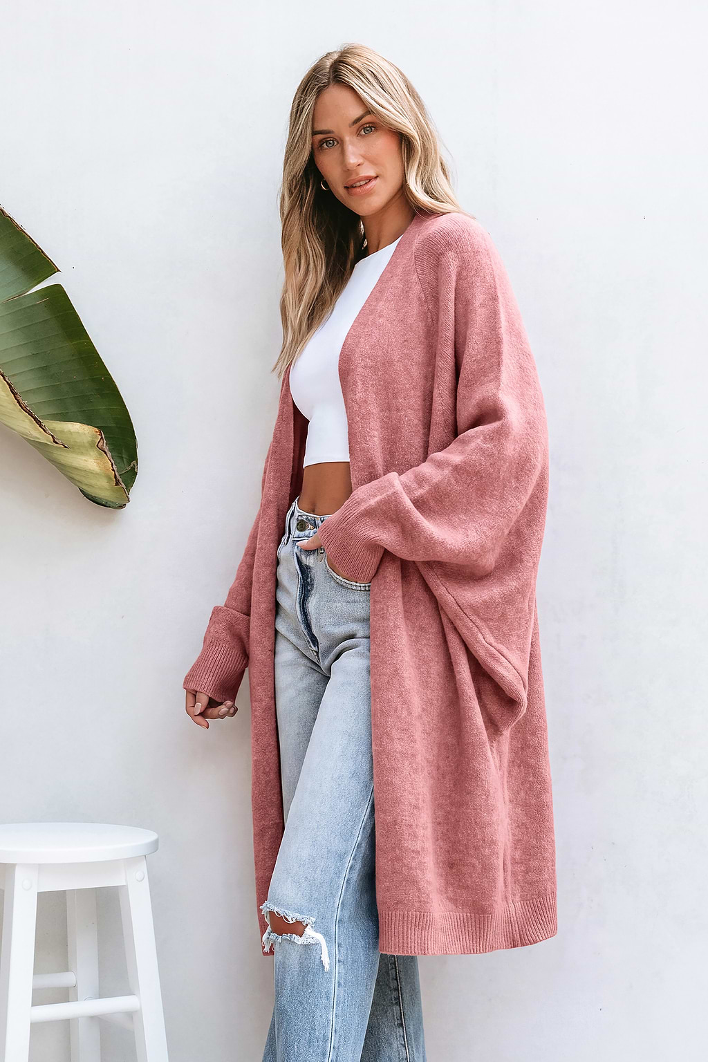 In No Hurry Pink Cardigan