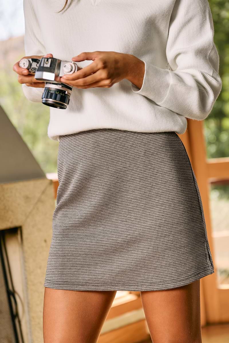 First Chapter Plaid Skort