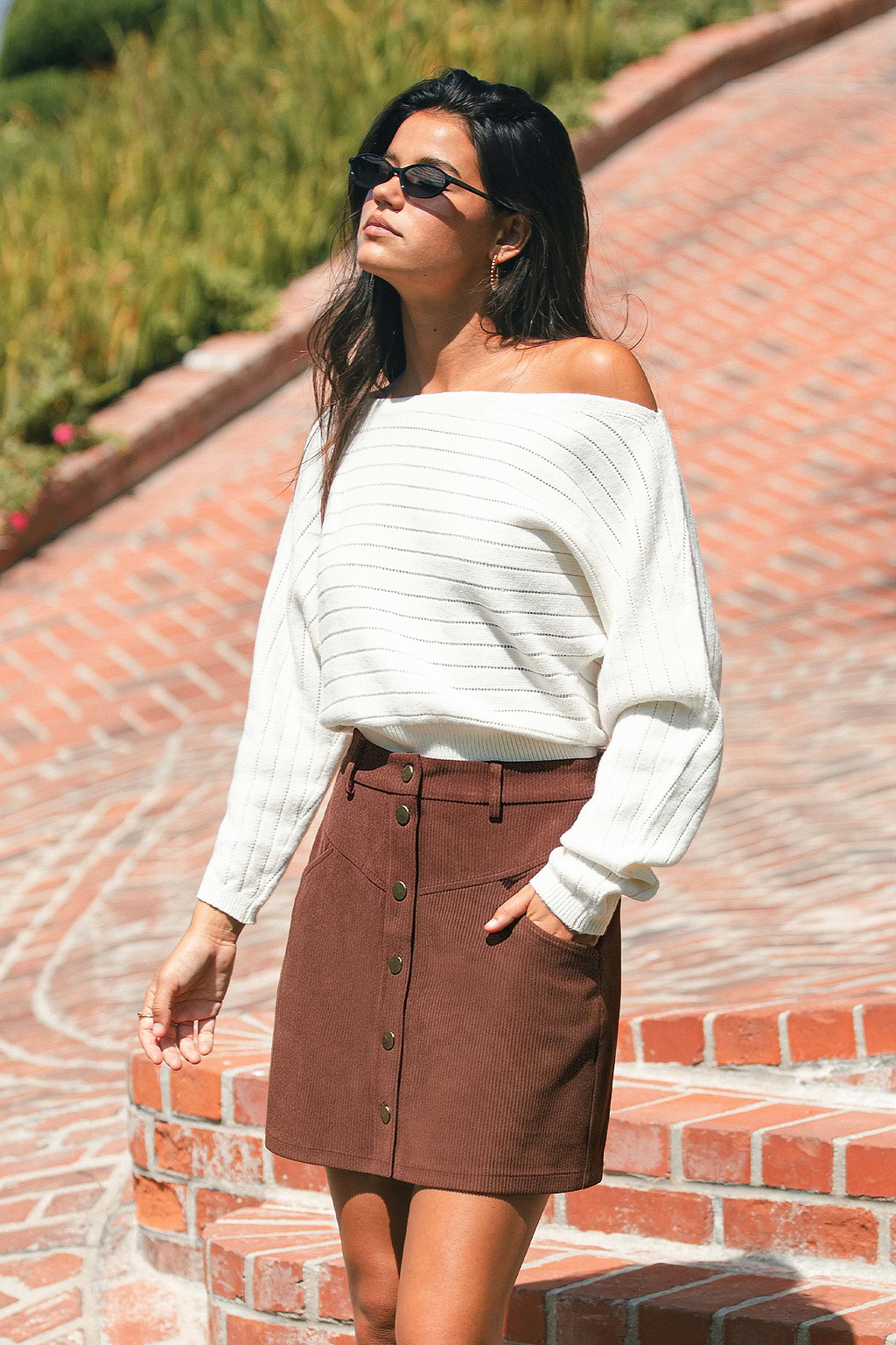 Good for the Soul Brown Mini Skirt