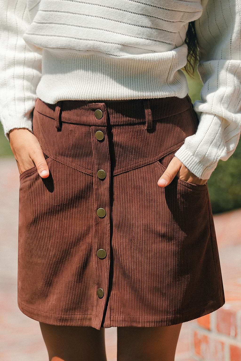 Good for the Soul Brown Mini Skirt