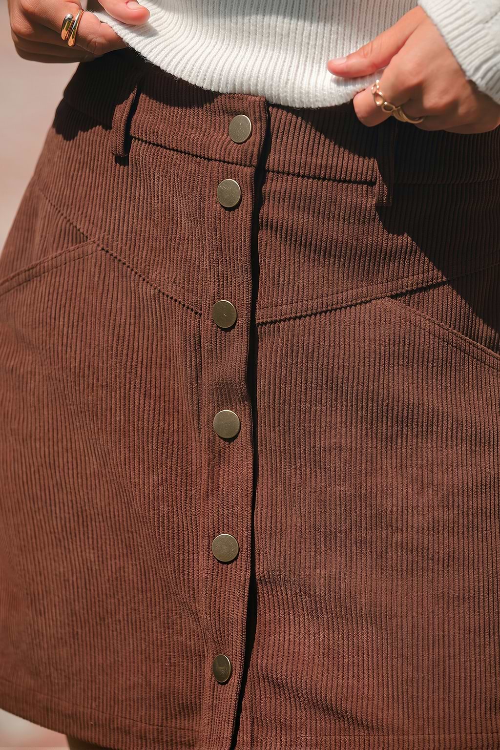 Good for the Soul Brown Mini Skirt