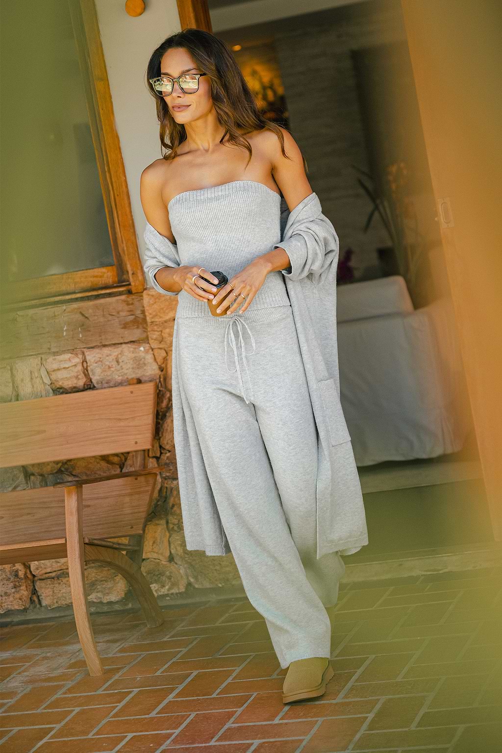 Better in Layers Grey Tube Top