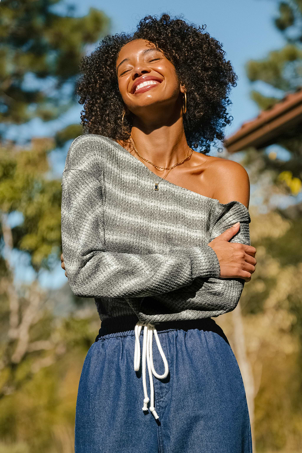 In the Shadows Striped Top