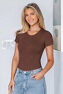Bare Necessity Brown Shapewear Bodysuit