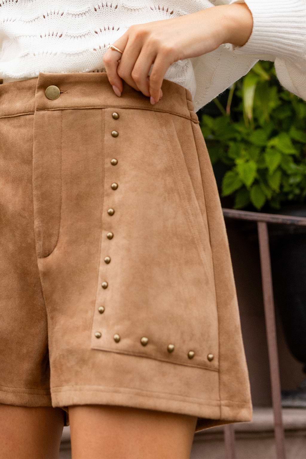 In Season Faux Suede Shorts