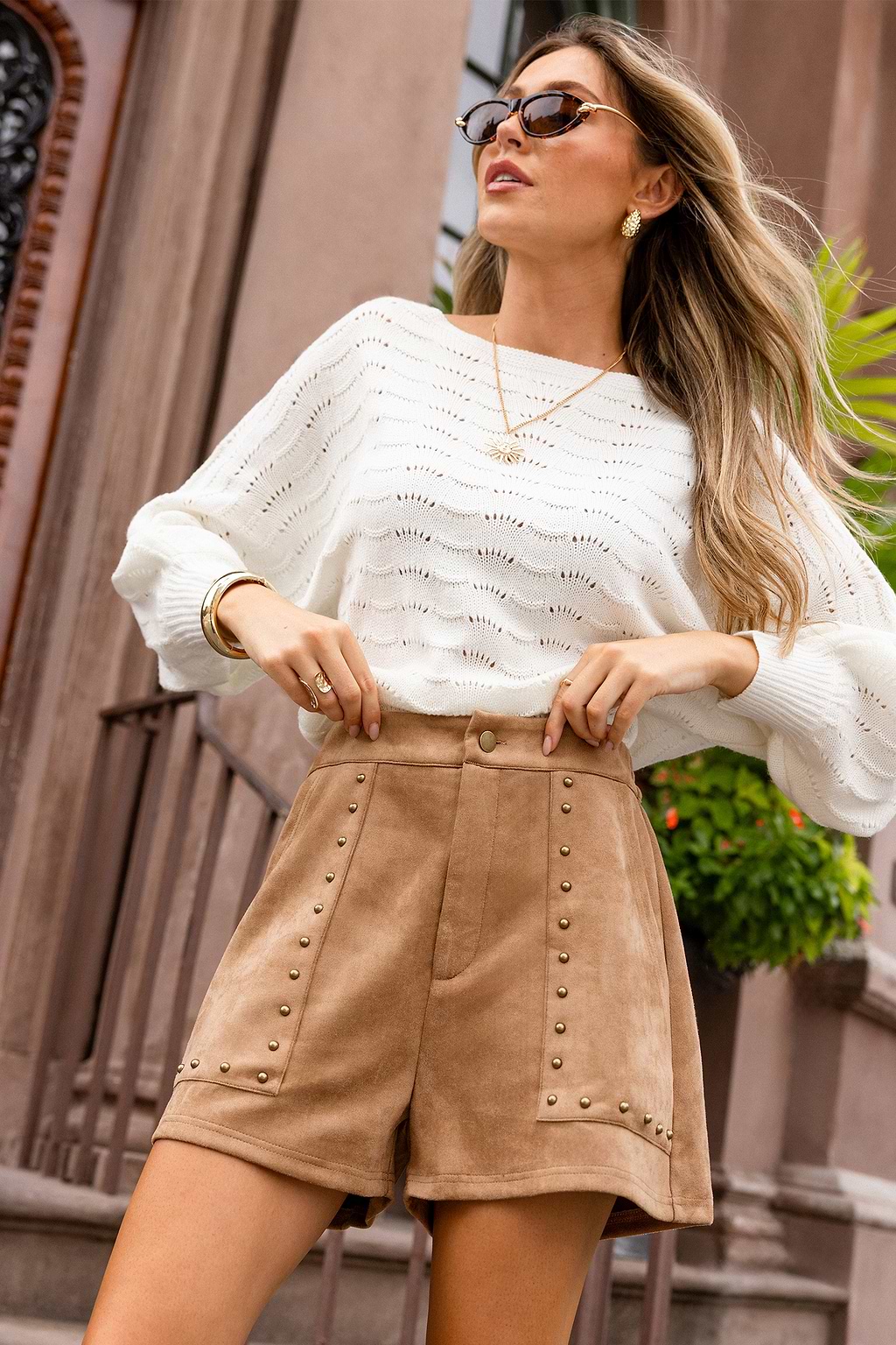 In Season Faux Suede Shorts