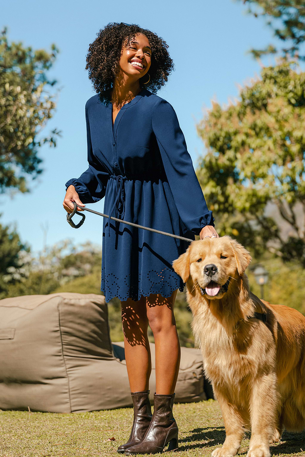 Season of Change Blue Mini Dress