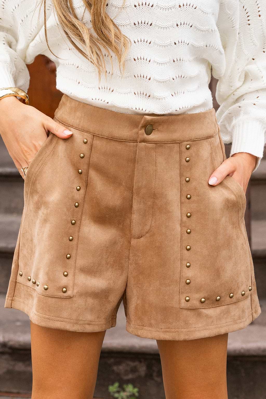 In Season Faux Suede Shorts