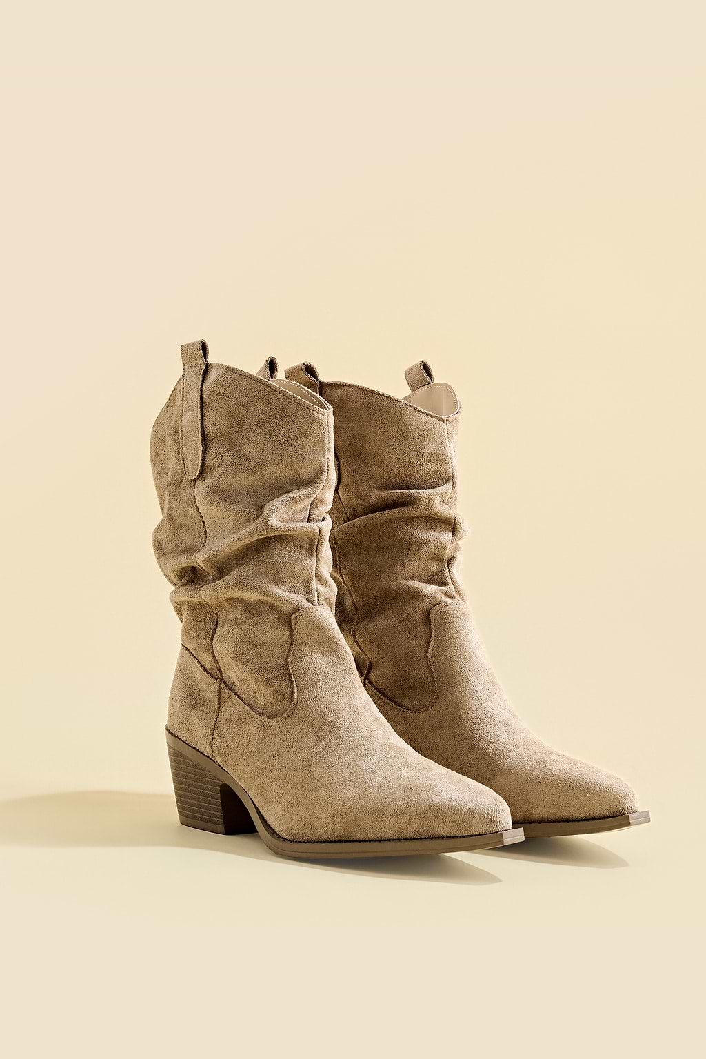 Back in the Saddle Neutral Cowboy Boots