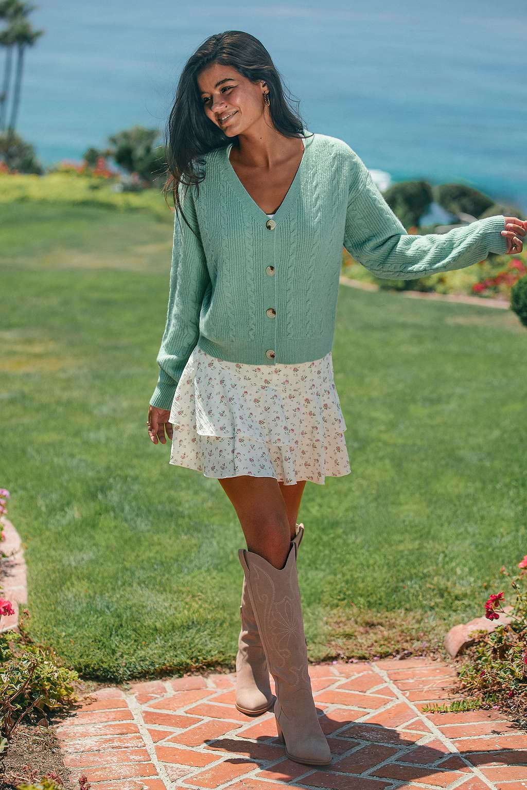 Cool Breeze Green Cardigan