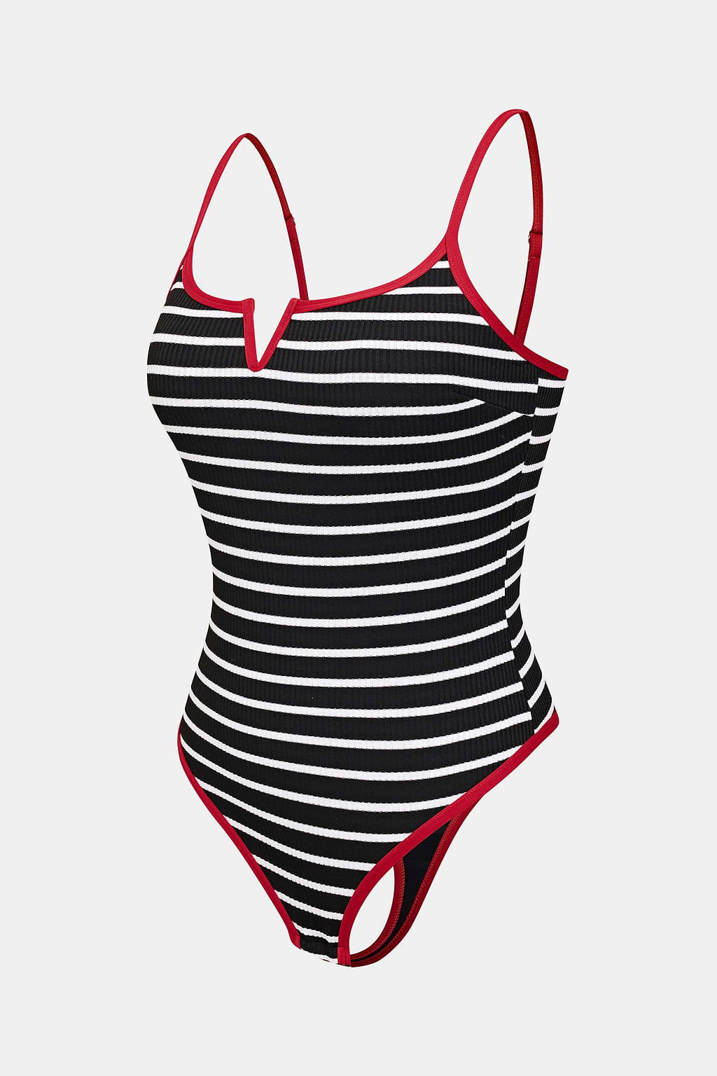 New Angle Striped Shapewear Bodysuit
