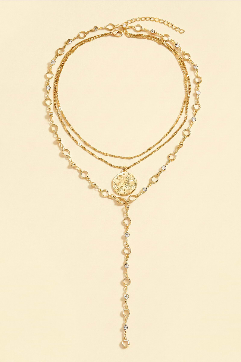 Captivating Gold-Tone Necklace Set