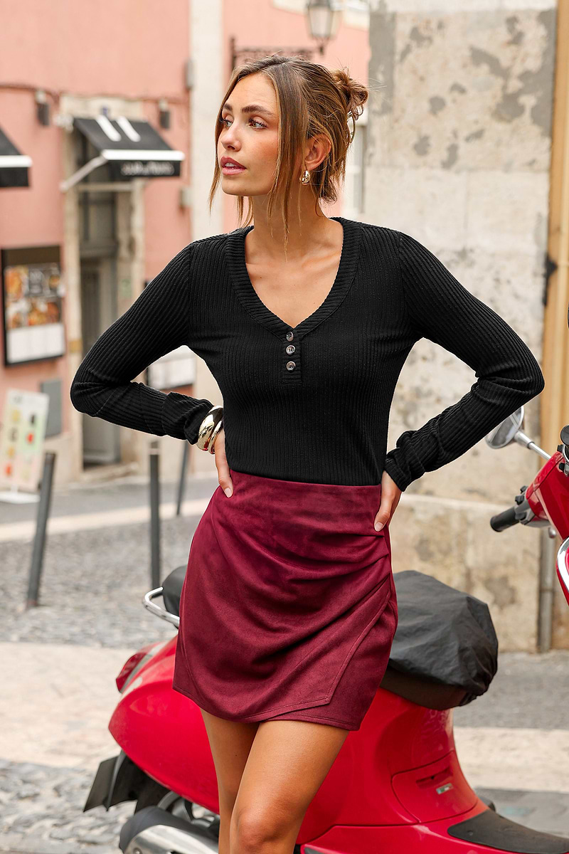 Wild Fern Black Top