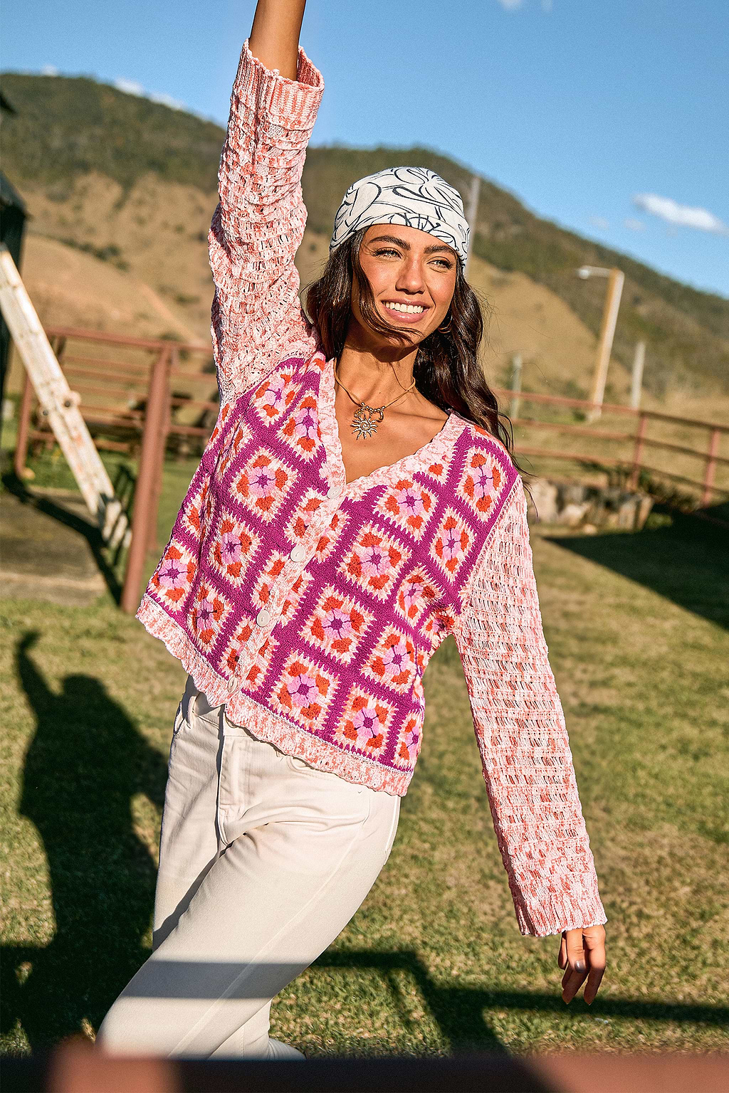 Piece By Piece Floral Cardigan