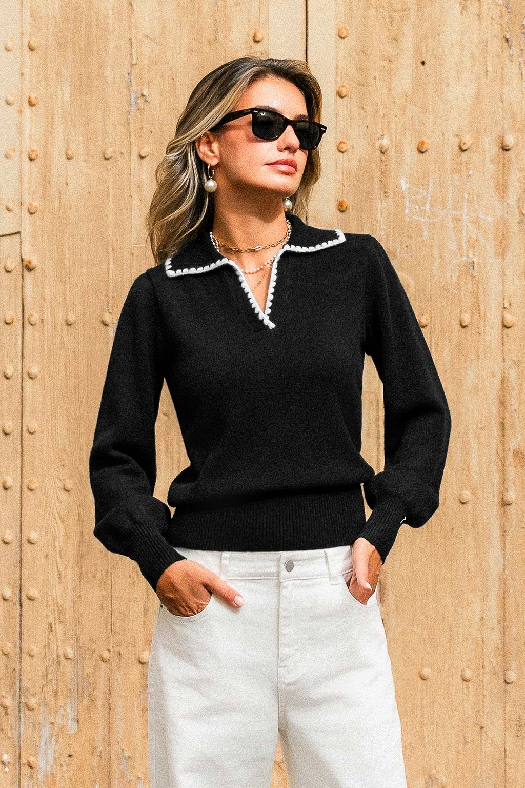Maglione nero Chic Moment