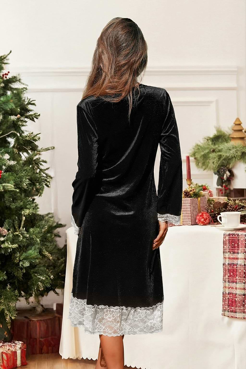 Don’t Wake Me Black Sleep Dress