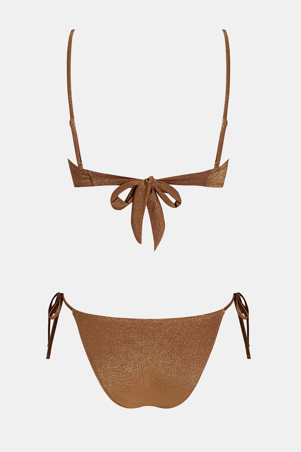 Bikini col carré et bas taille basse