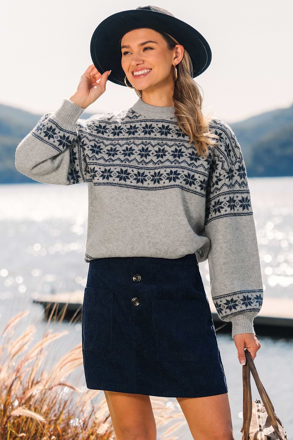 Raining Snowflakes Christmas Sweater