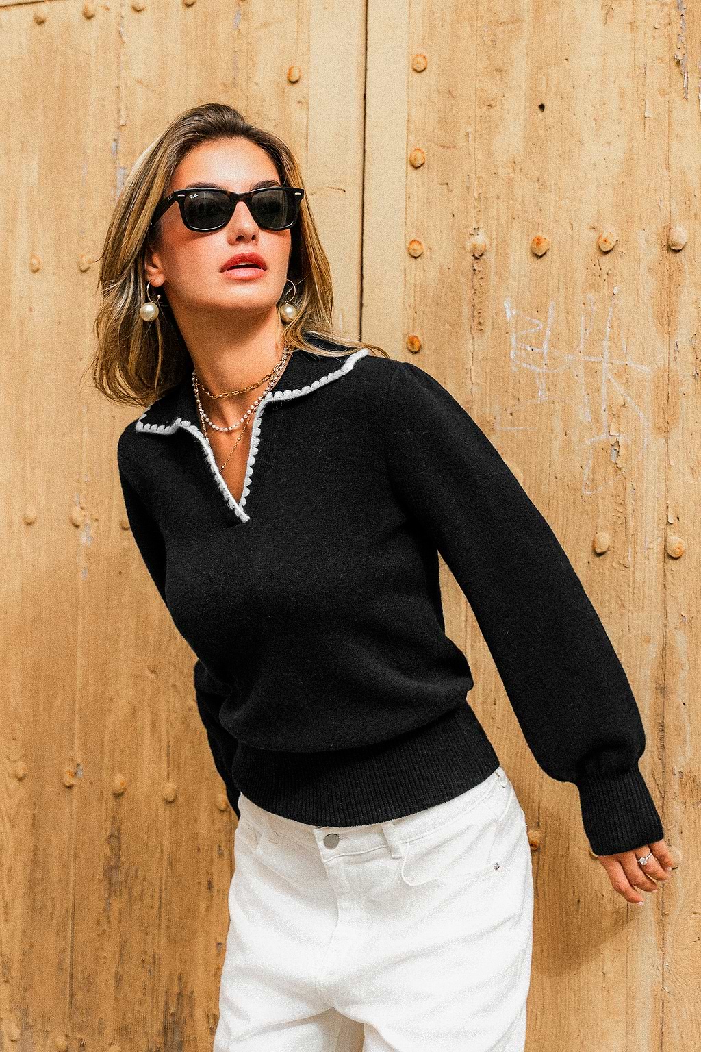Chic Moment Black Jumper