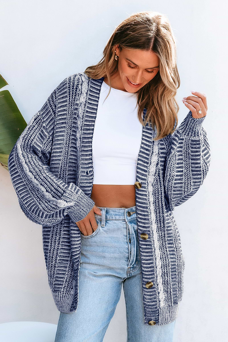 Celeste Poem Cable Knit Cardigan