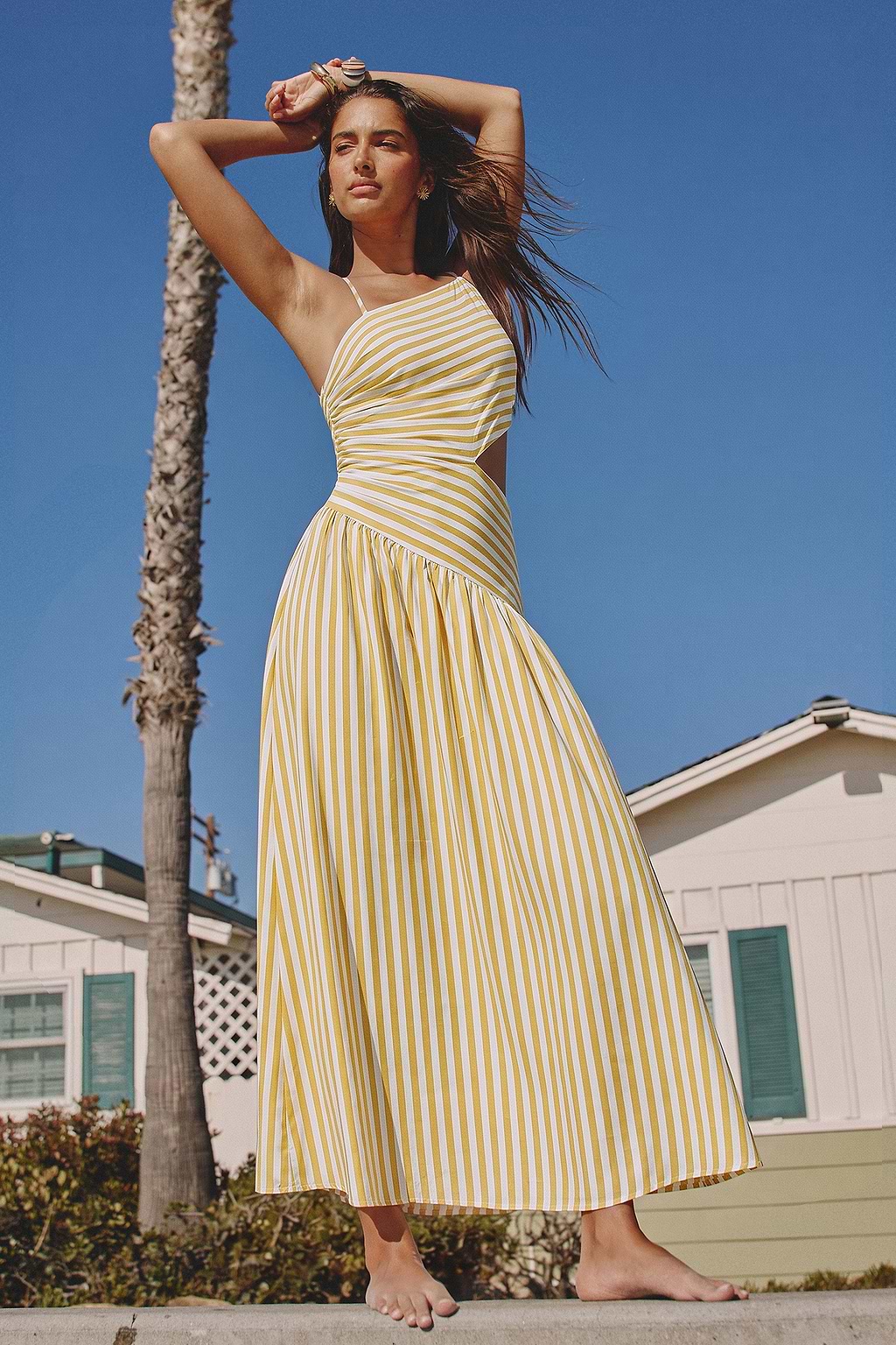 Sukienka maxi w paski Good as Gold
