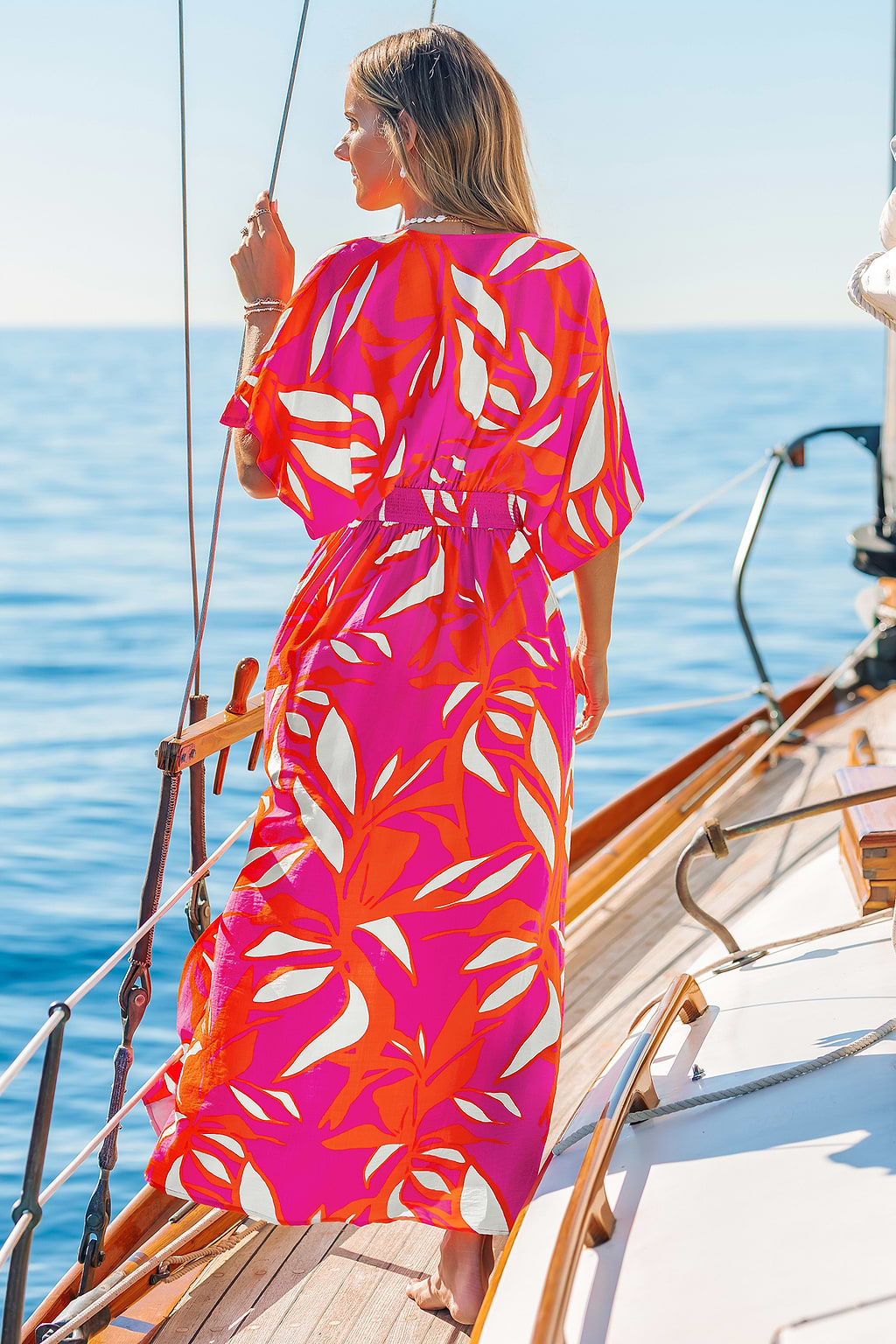 Feel It in My Soul Tropical Midi Dress