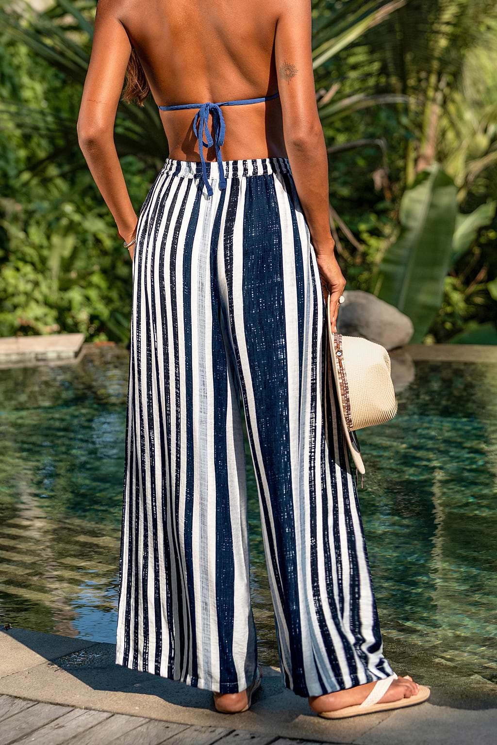 Swim Social Striped Pants