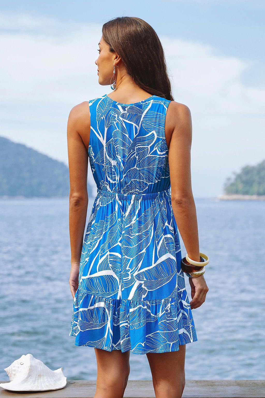 Easy Going Tropical Mini Dress