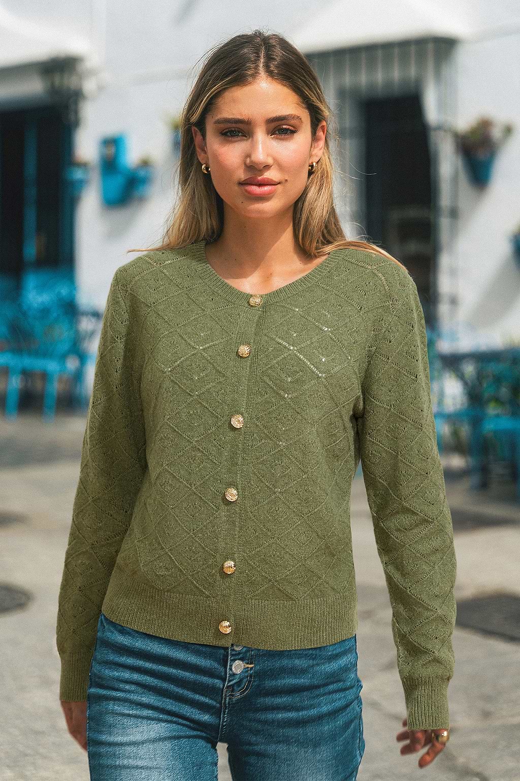 Cardigan verde Slow Down